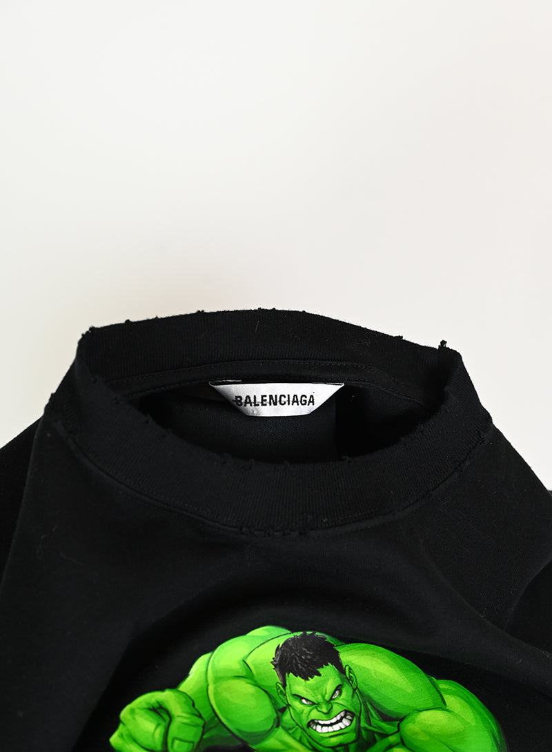 Balenciaga Abito nero stampa Hulk - Tg. M