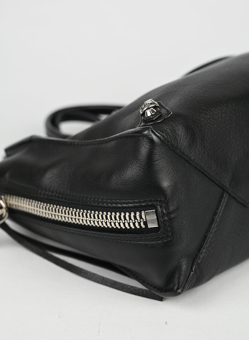 Balenciaga Borsa Papier piccola in pelle nera