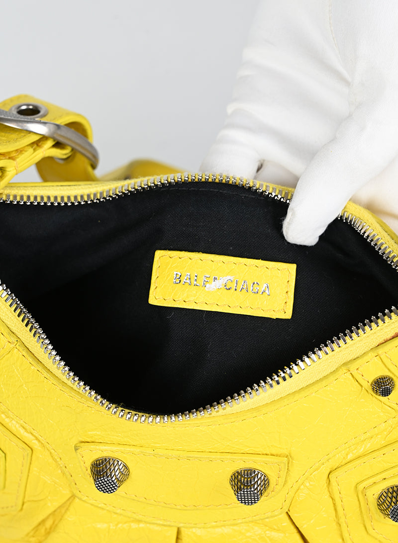 Balenciaga Borsa Cagole in pelle gialla
