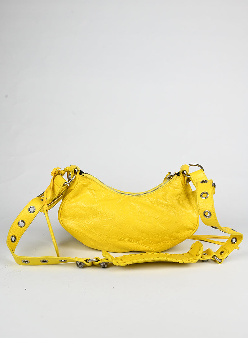 Balenciaga Borsa Cagole in pelle gialla