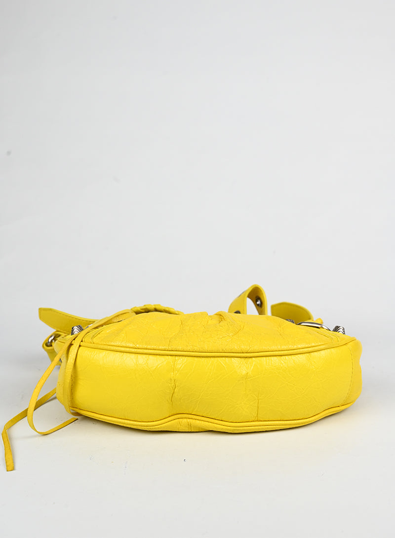 Balenciaga Borsa Cagole in pelle gialla