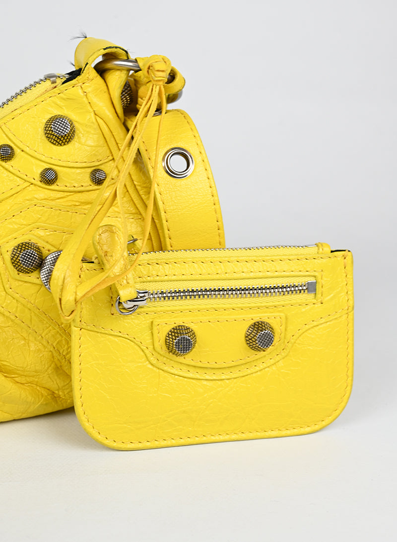 Balenciaga Borsa Cagole in pelle gialla