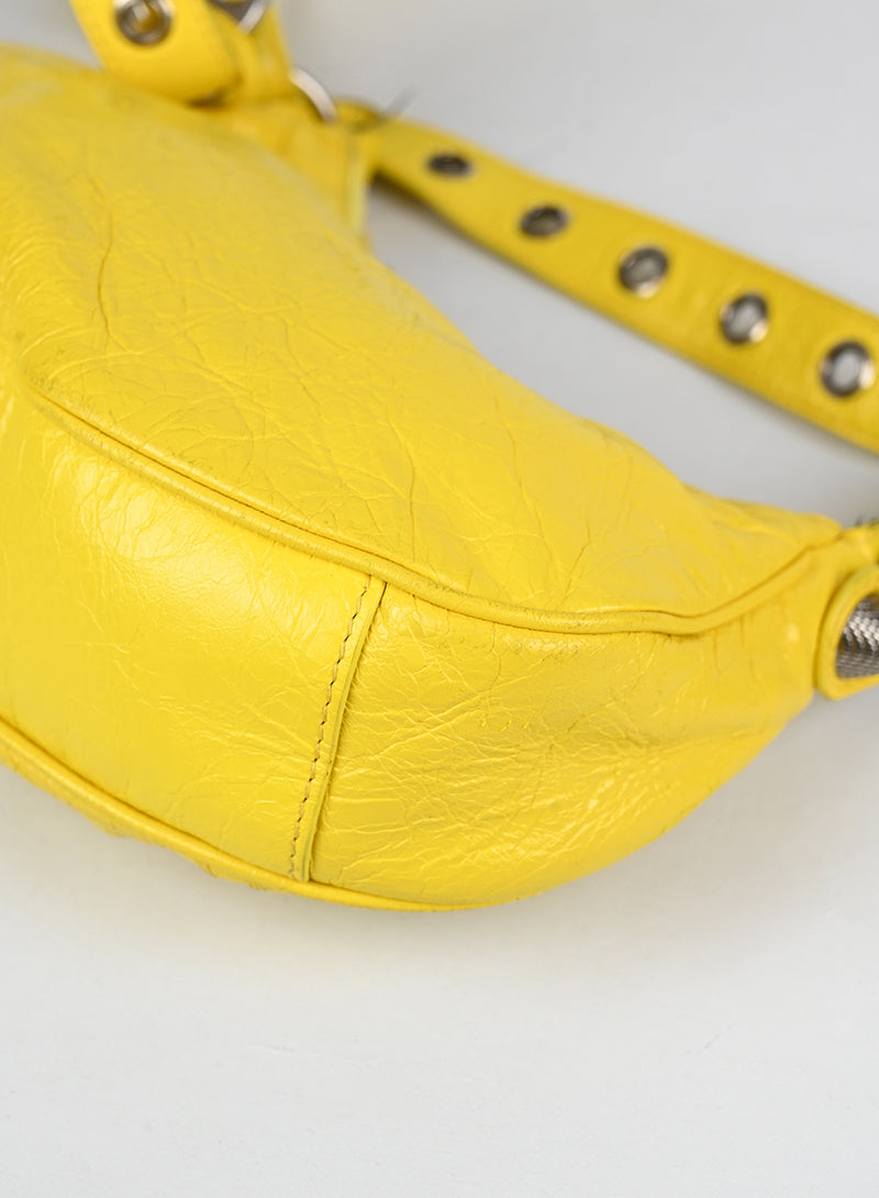 Balenciaga Borsa Cagole in pelle gialla
