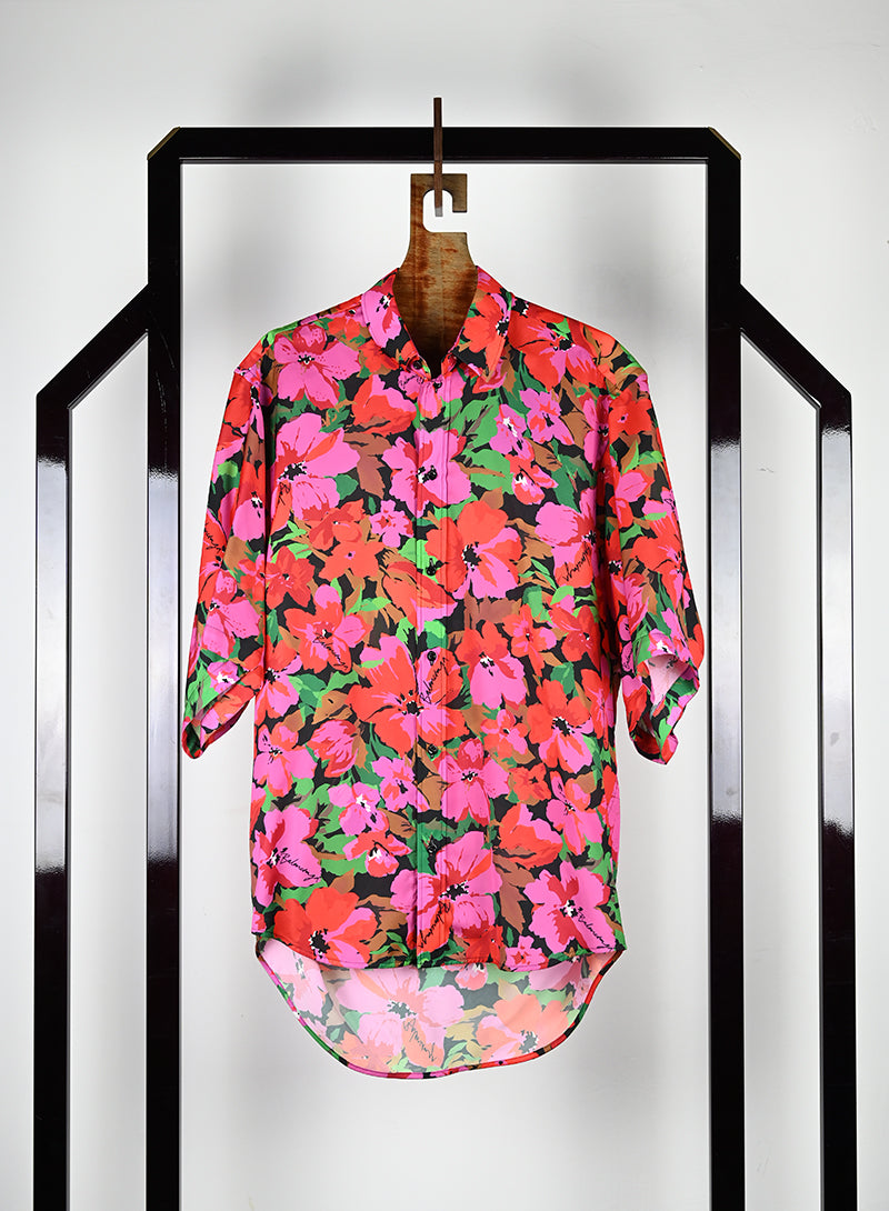 Balenciaga Camicia con fiori rosa - Tg. 44