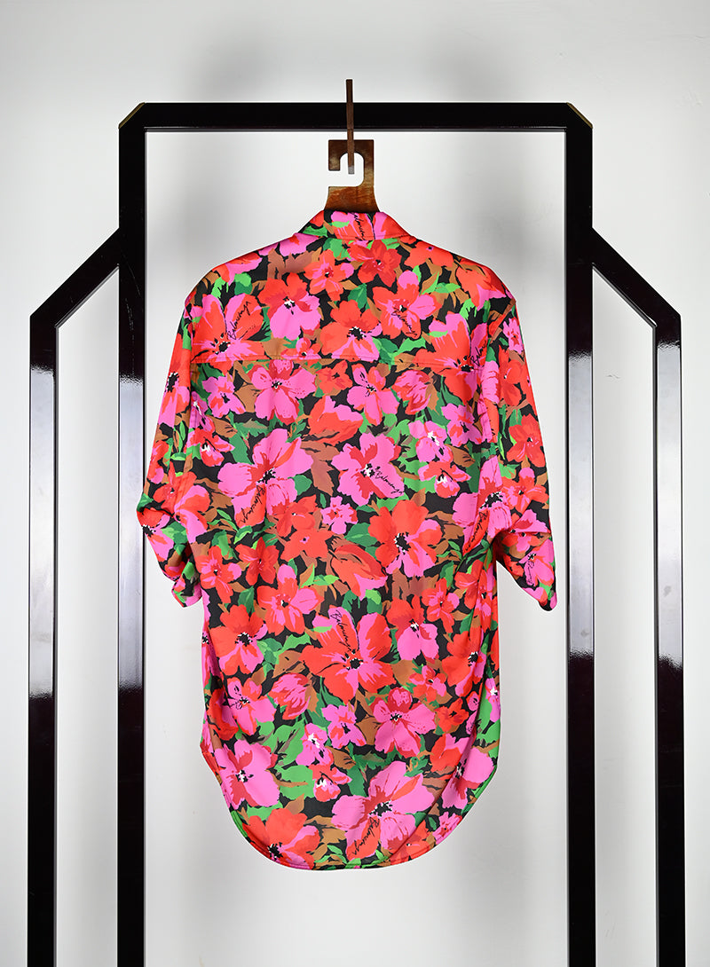 Balenciaga Camicia con fiori rosa - Tg. 44