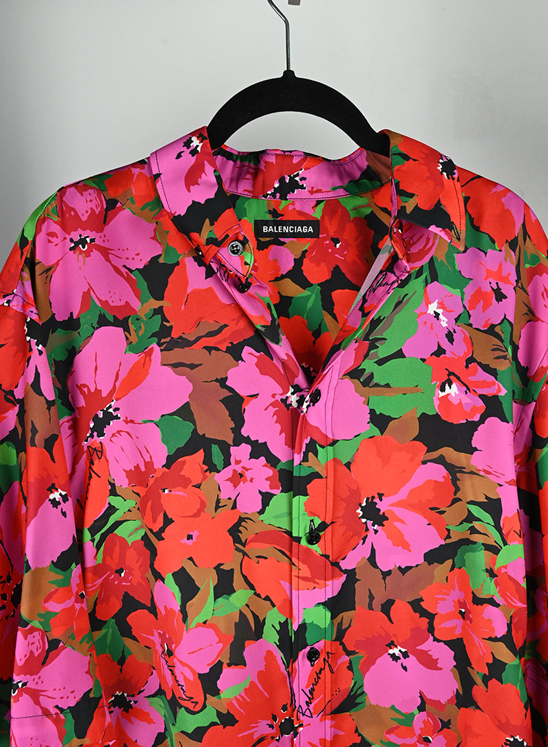 Balenciaga Camicia con fiori rosa - Tg. 44