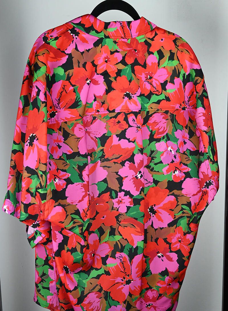 Balenciaga Camicia con fiori rosa - Tg. 44