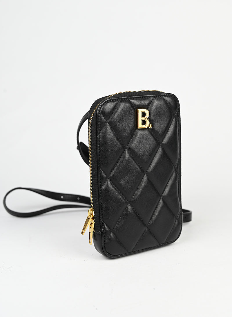 Balenciaga Portacellulare in pelle nero