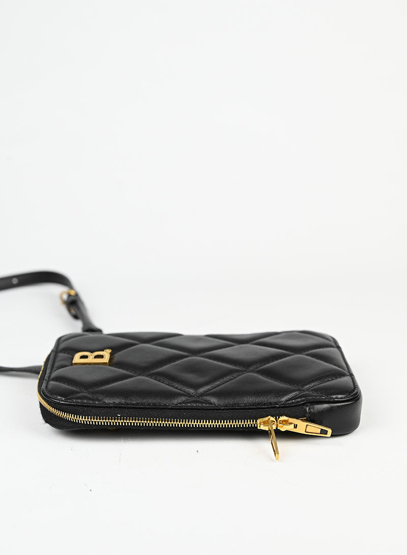 Balenciaga Portacellulare in pelle nero