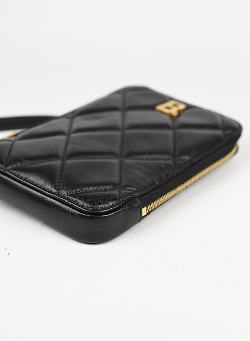 Balenciaga Portacellulare in pelle nero