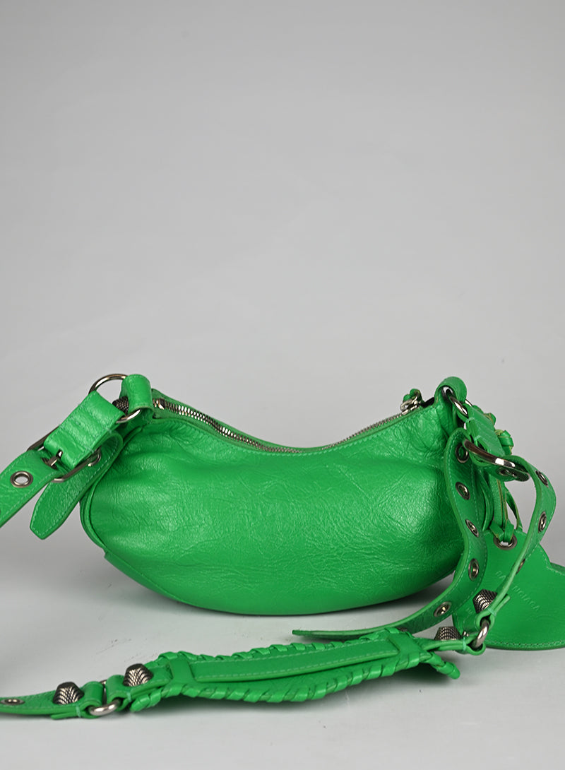 Balenciaga Borsa a Tracolla Cagole Pelle Verde
