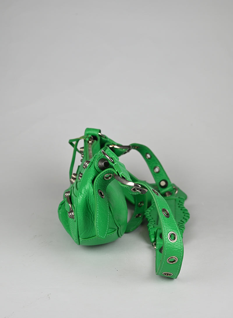 Balenciaga Borsa a Tracolla Cagole Pelle Verde