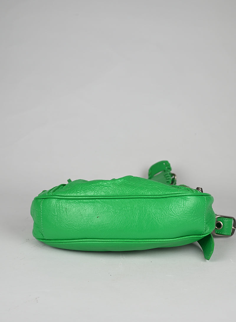 Balenciaga Borsa a Tracolla Cagole Pelle Verde