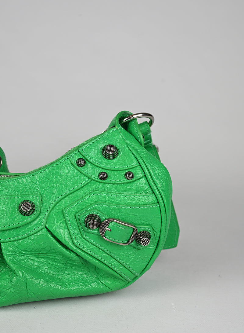 Balenciaga Borsa a Tracolla Cagole Pelle Verde