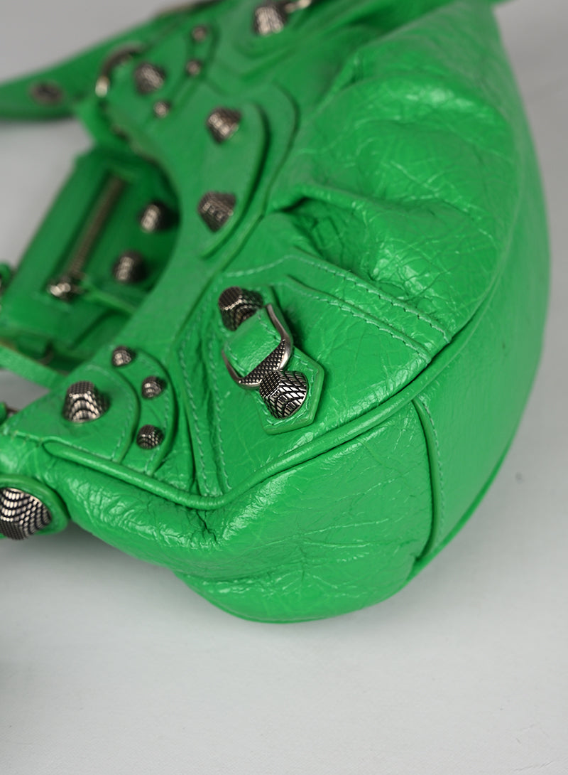 Balenciaga Borsa a Tracolla Cagole Pelle Verde
