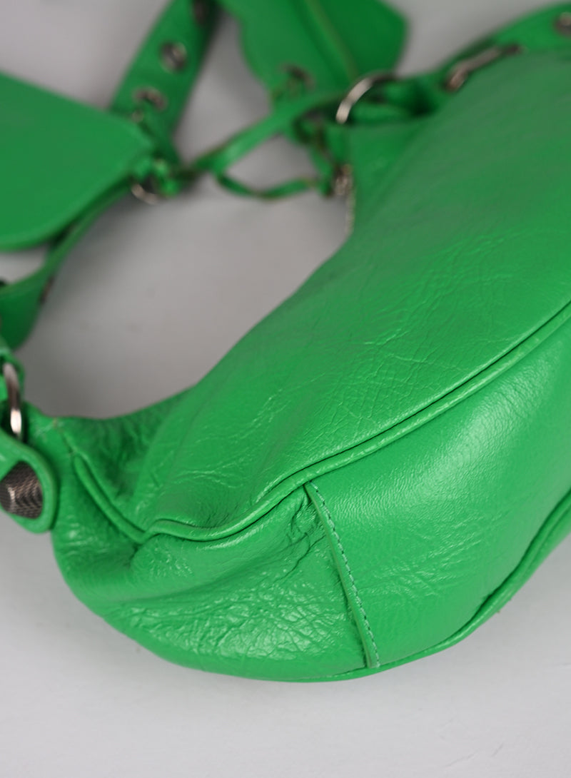 Balenciaga Borsa a Tracolla Cagole Pelle Verde
