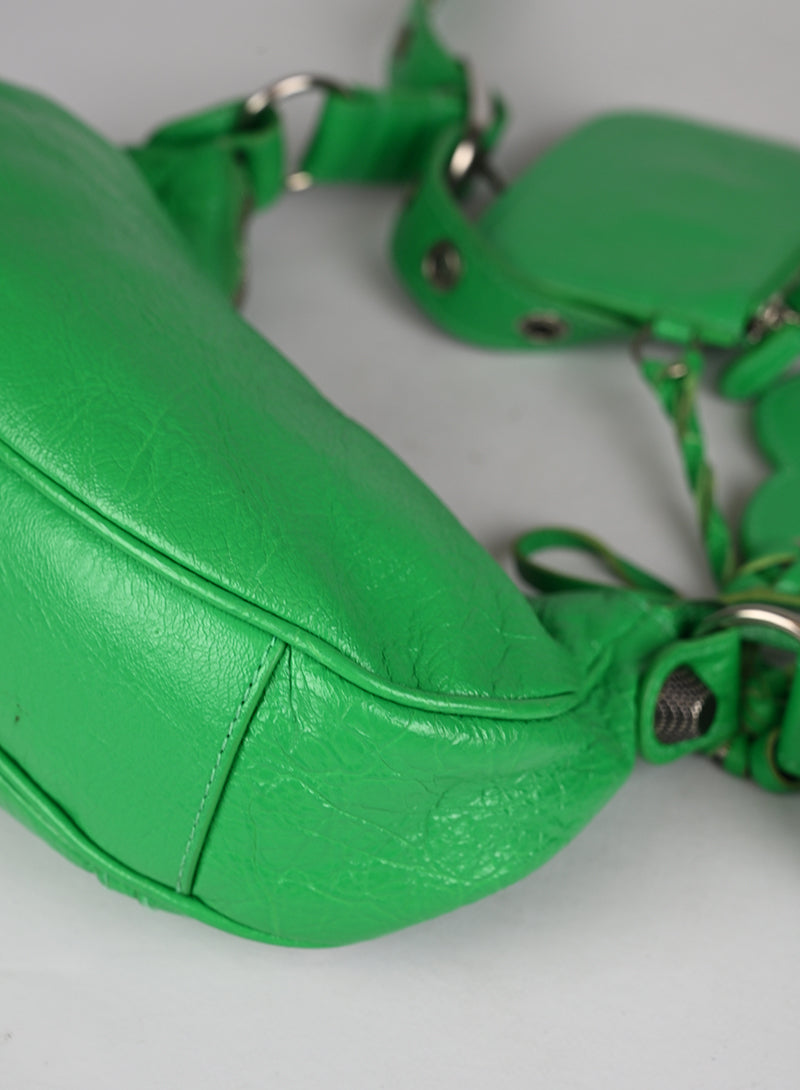 Balenciaga Borsa a Tracolla Cagole Pelle Verde