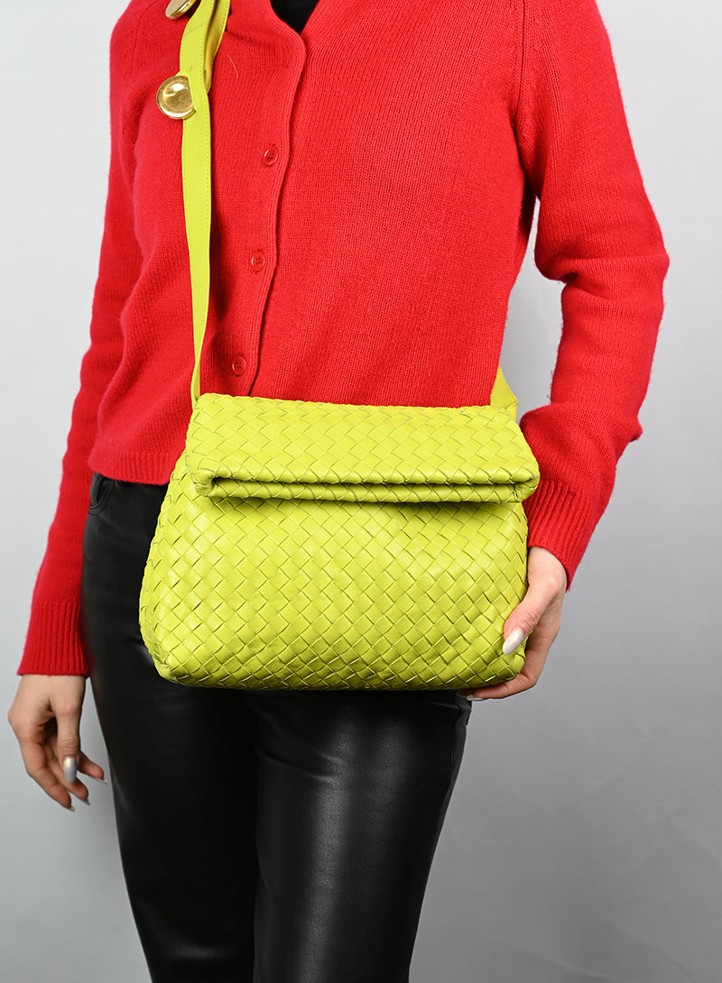 Bottega Veneta Borsa verde lime