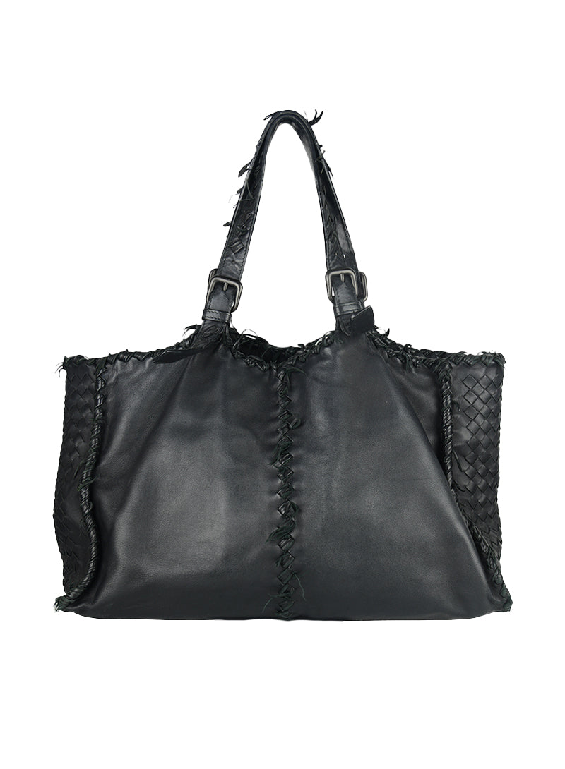 Bottega Veneta Shopper in pelle nera