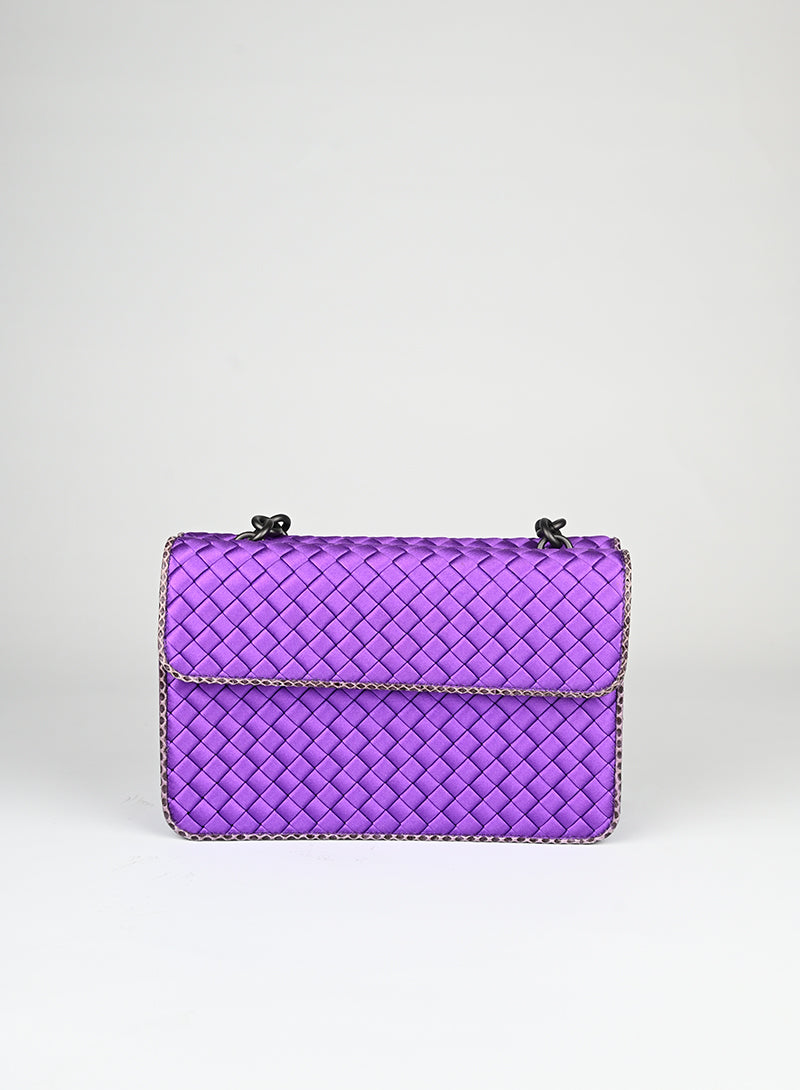 Bottega Veneta Borsa in raso viola