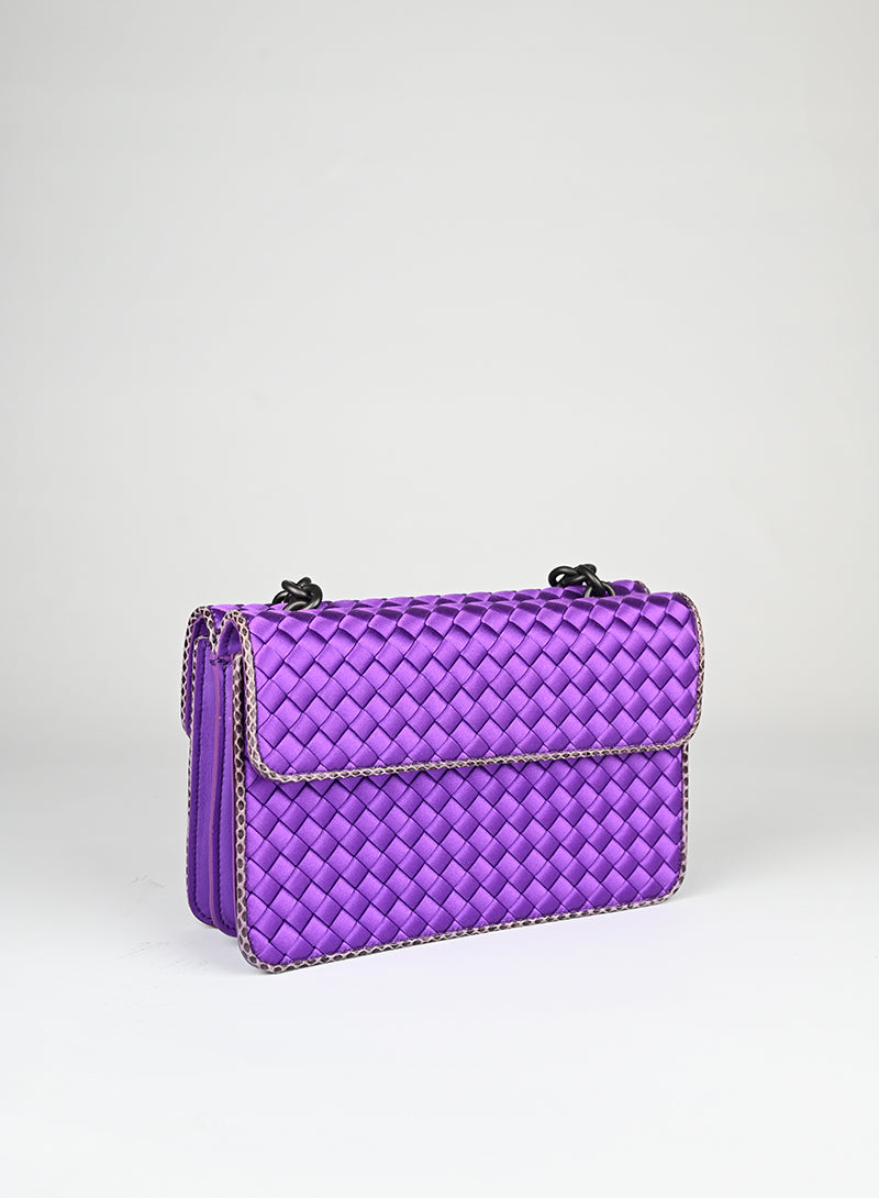 Bottega Veneta Borsa in raso viola