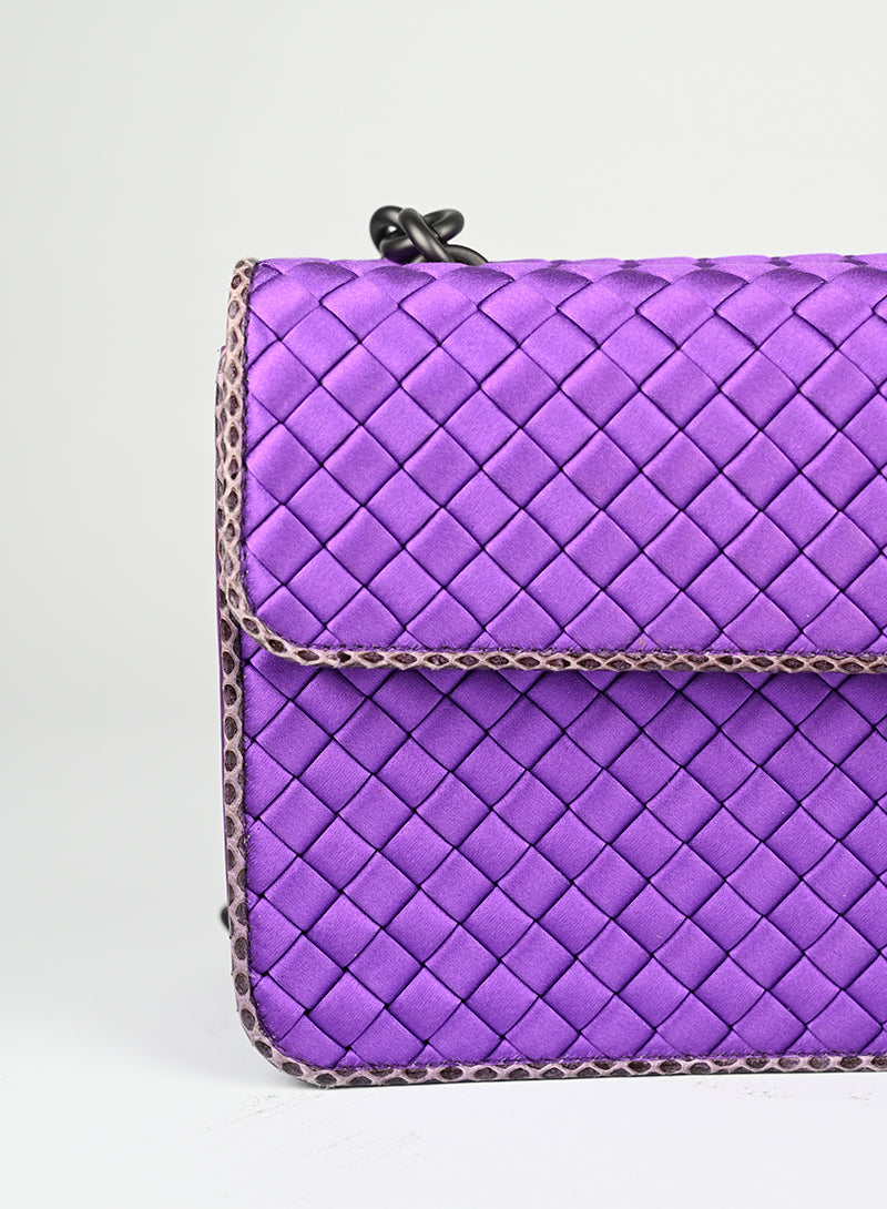 Bottega Veneta Borsa in raso viola