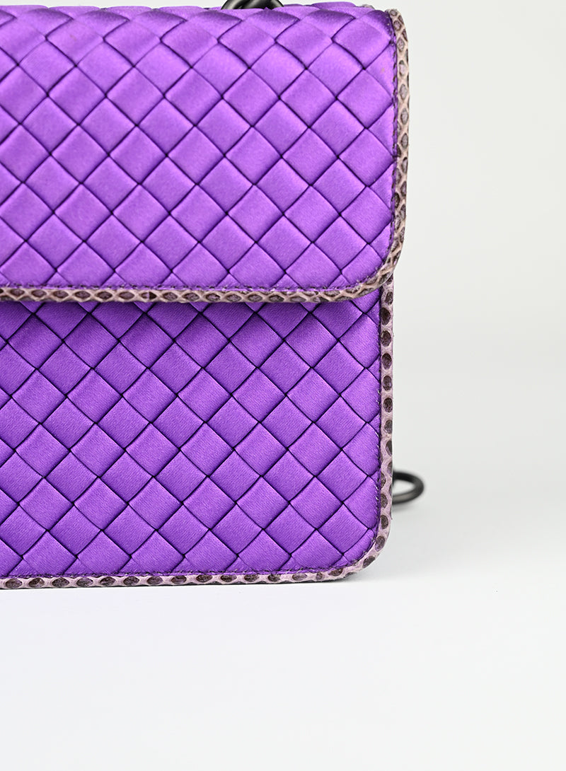 Bottega Veneta Borsa in raso viola