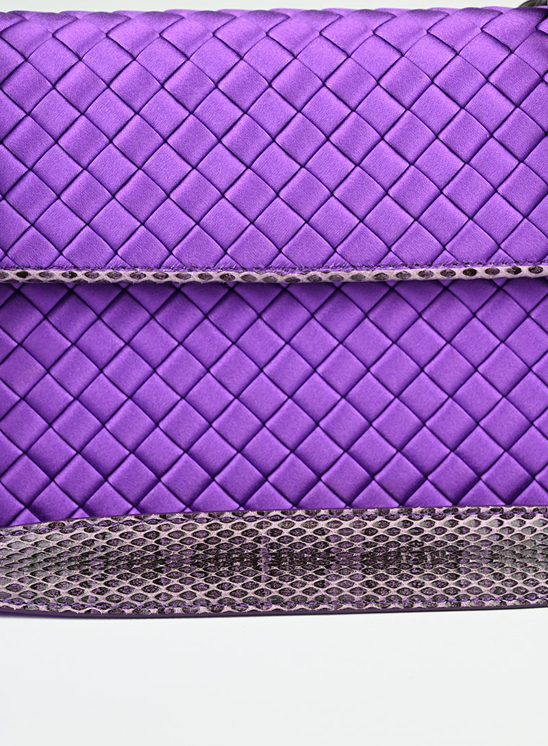 Bottega Veneta Borsa in raso viola