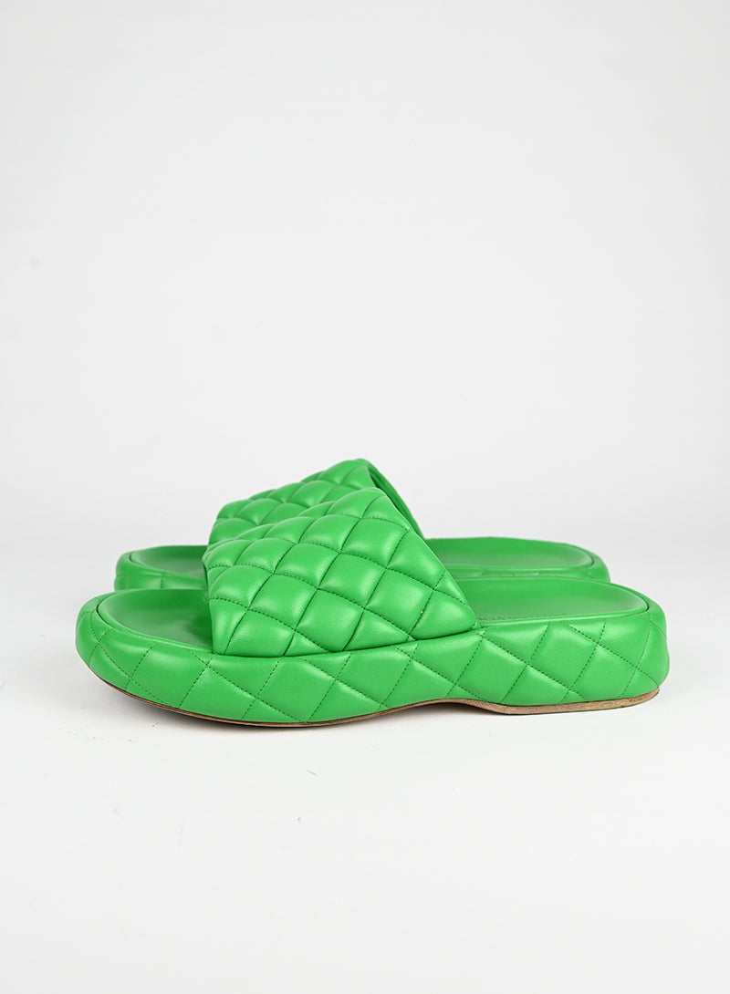 Bottega Veneta Sandali in pelle verde - N. 39