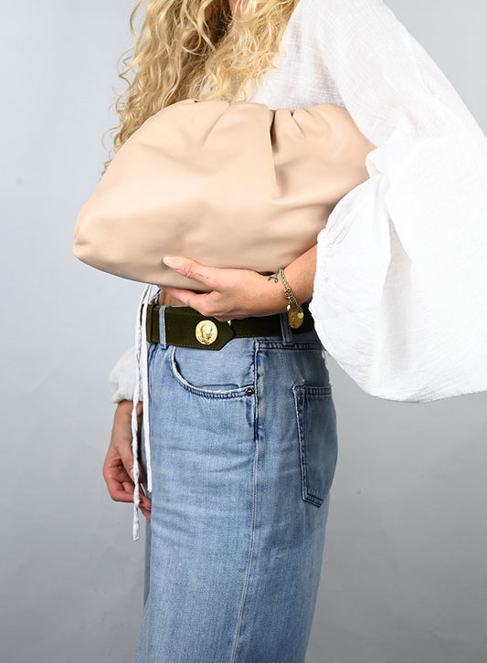 Bottega Veneta Pouch in pelle cipria