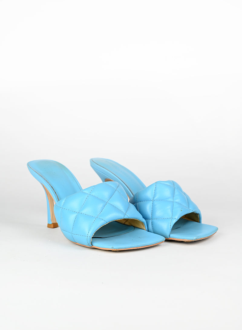 Bottega Veneta Mules in pelle celeste - N. 38
