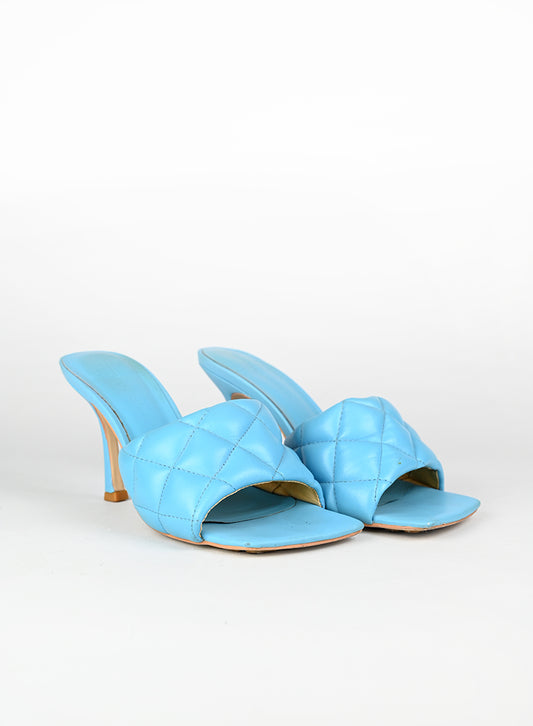 Bottega Veneta Mules in pelle celeste - N. 38