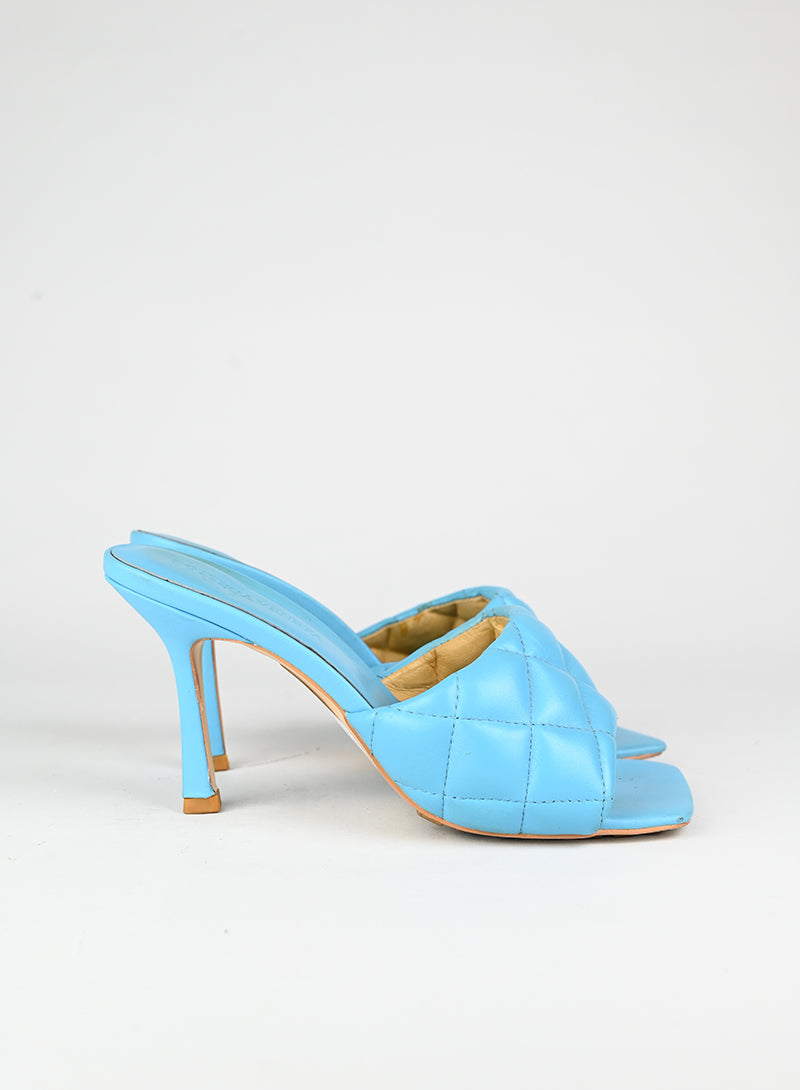 Bottega Veneta Mules in pelle celeste - N. 38