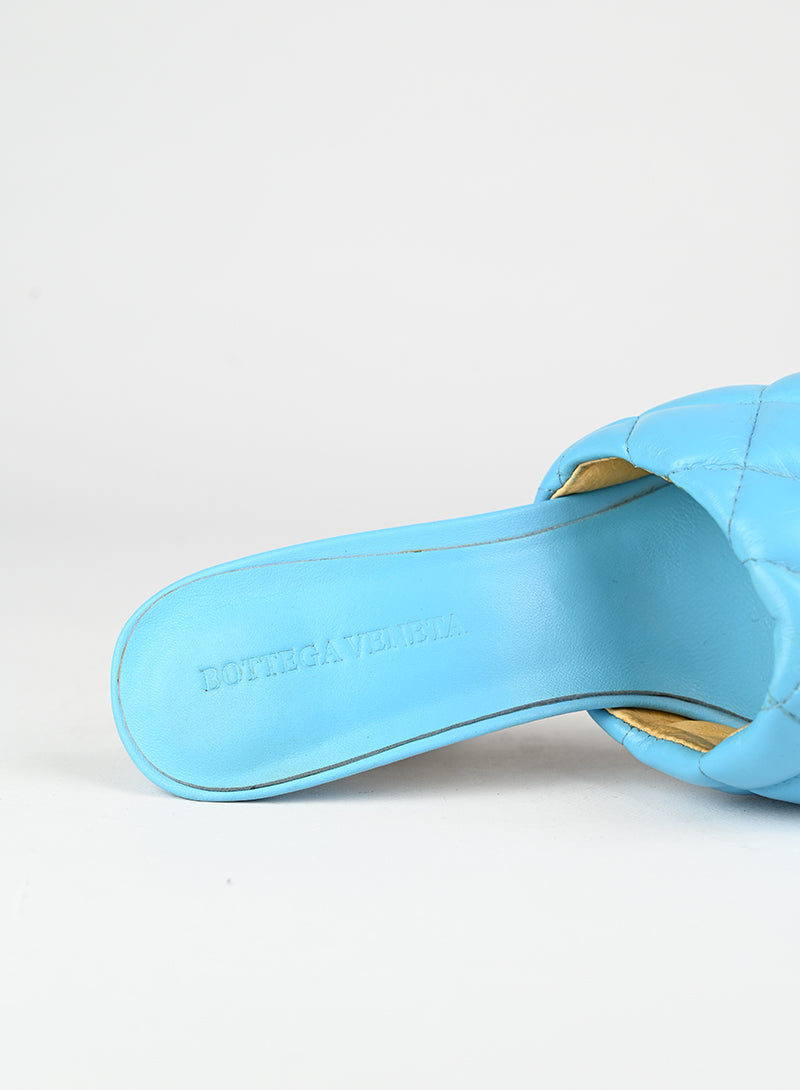 Bottega Veneta Mules in pelle celeste - N. 38