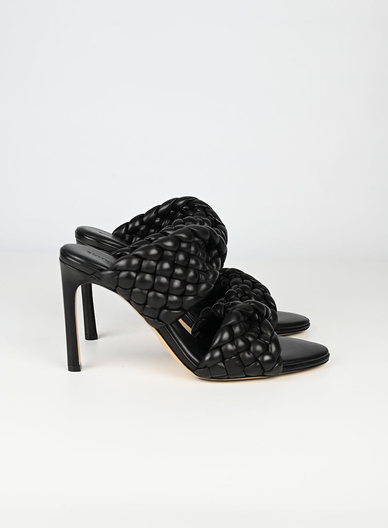 Bottega Veneta Sandali in pelle nera - N. 39