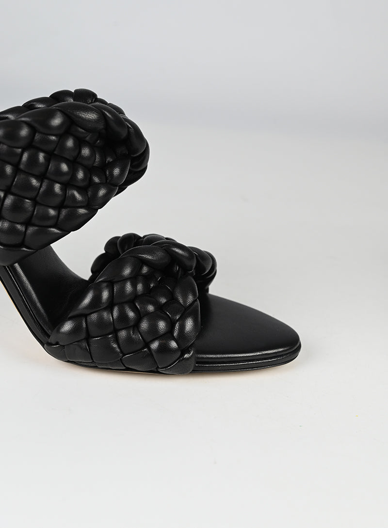 Bottega Veneta Sandali in pelle nera - N. 39