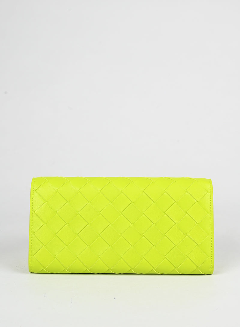 Bottega Veneta Portafogli in pelle verde lime