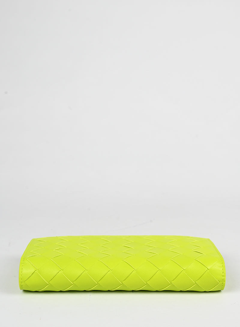 Bottega Veneta Portafogli in pelle verde lime