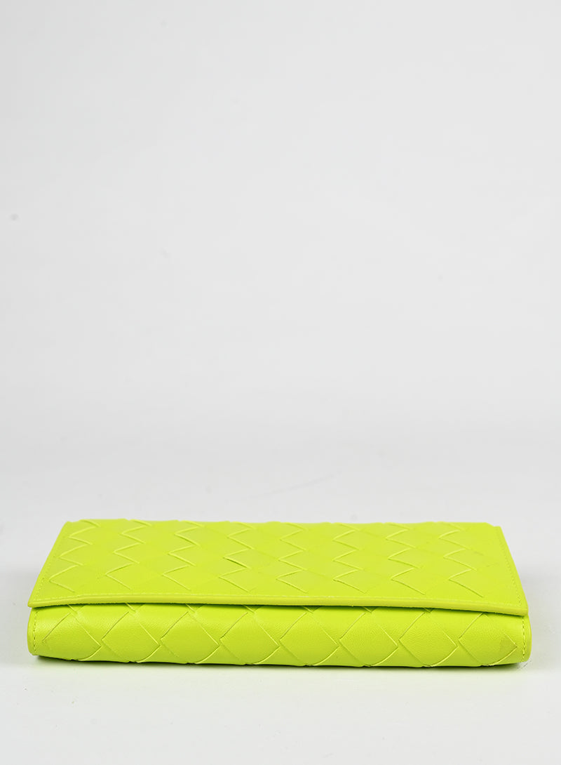 Bottega Veneta Portafogli in pelle verde lime
