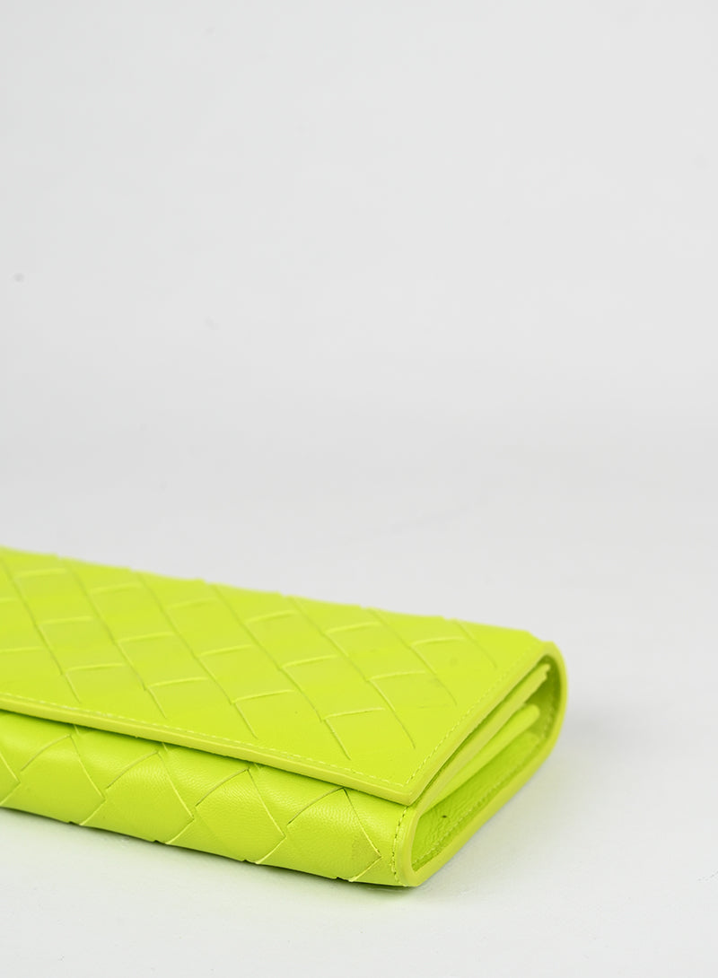Bottega Veneta Portafogli in pelle verde lime