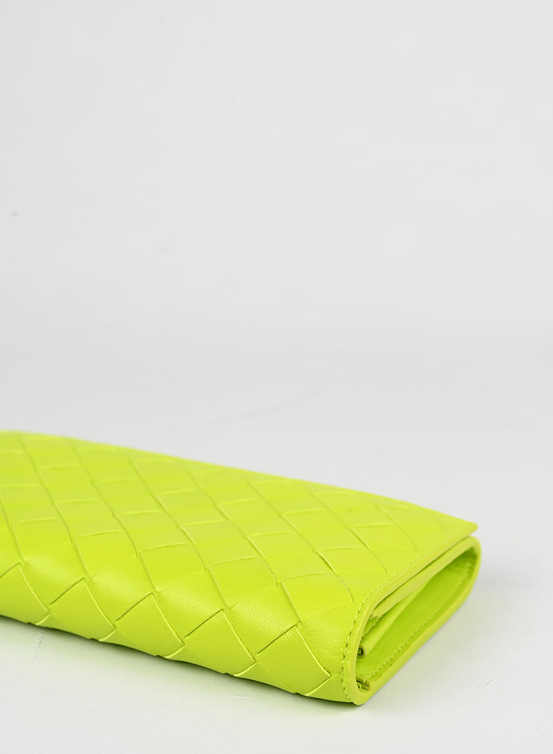 Bottega Veneta Portafogli in pelle verde lime