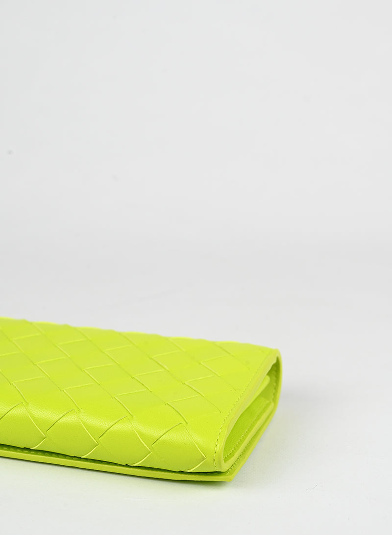 Bottega Veneta Portafogli in pelle verde lime