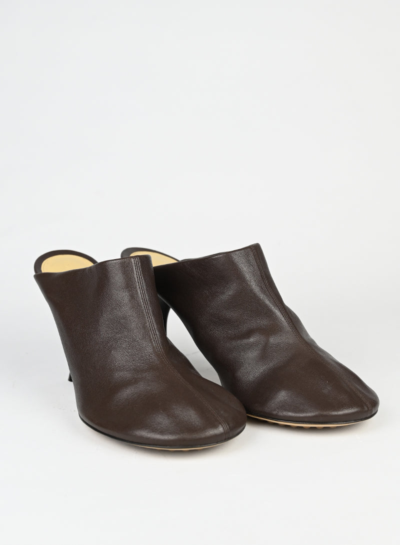 Bottega Veneta sabot in pelle marrone - N. 39