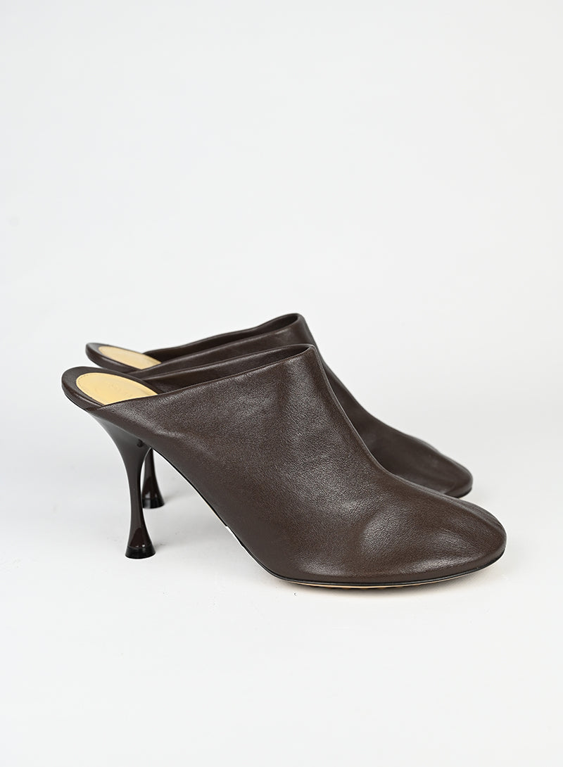 Bottega Veneta sabot in pelle marrone - N. 39