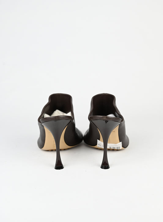 Bottega Veneta sabot in pelle marrone - N. 39