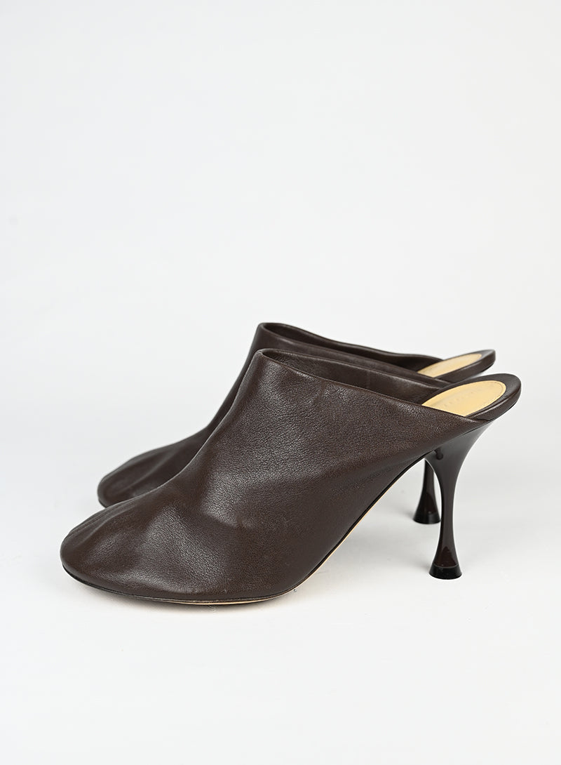 Bottega Veneta sabot in pelle marrone - N. 39