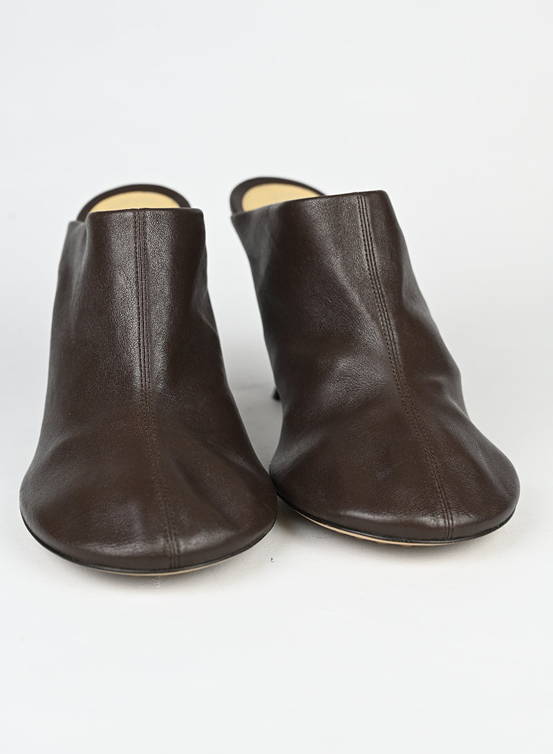 Bottega Veneta sabot in pelle marrone - N. 39