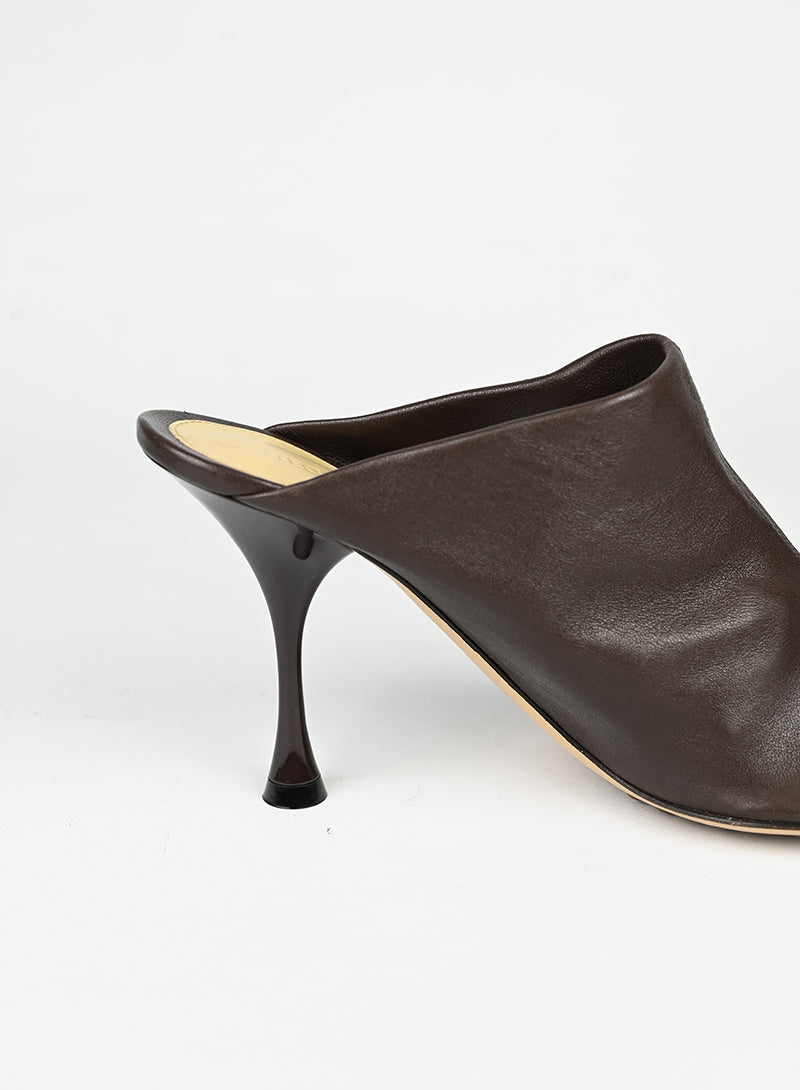 Bottega Veneta sabot in pelle marrone - N. 39