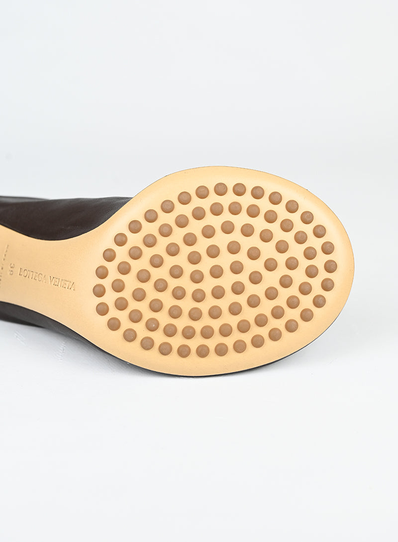 Bottega Veneta sabot in pelle marrone - N. 39