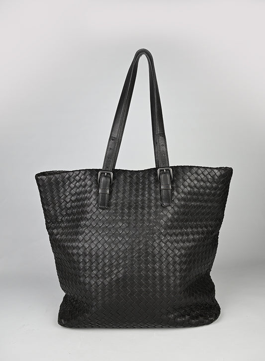 Bottega Veneta Shopper Pelle Testa di Moro